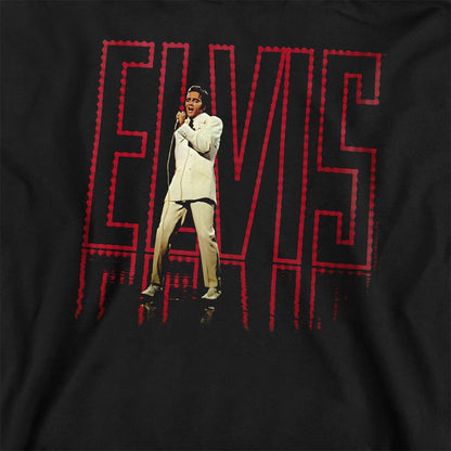 Black - Pack Shot - Elvis Presley Unisex Adult 68 Album Sweatshirt