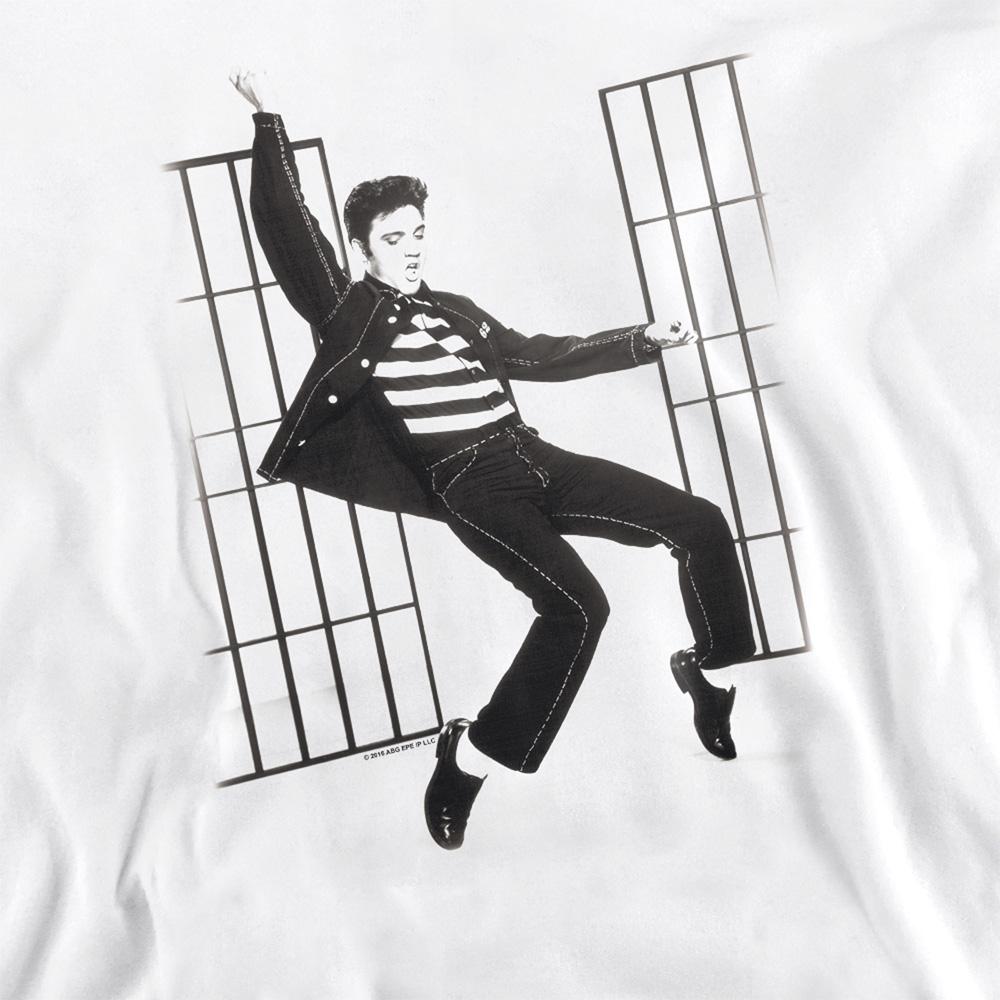 White - Pack Shot - Elvis Presley Unisex Adult Jailhouse Rock Sweatshirt