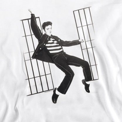 White - Pack Shot - Elvis Presley Unisex Adult Jailhouse Rock Sweatshirt