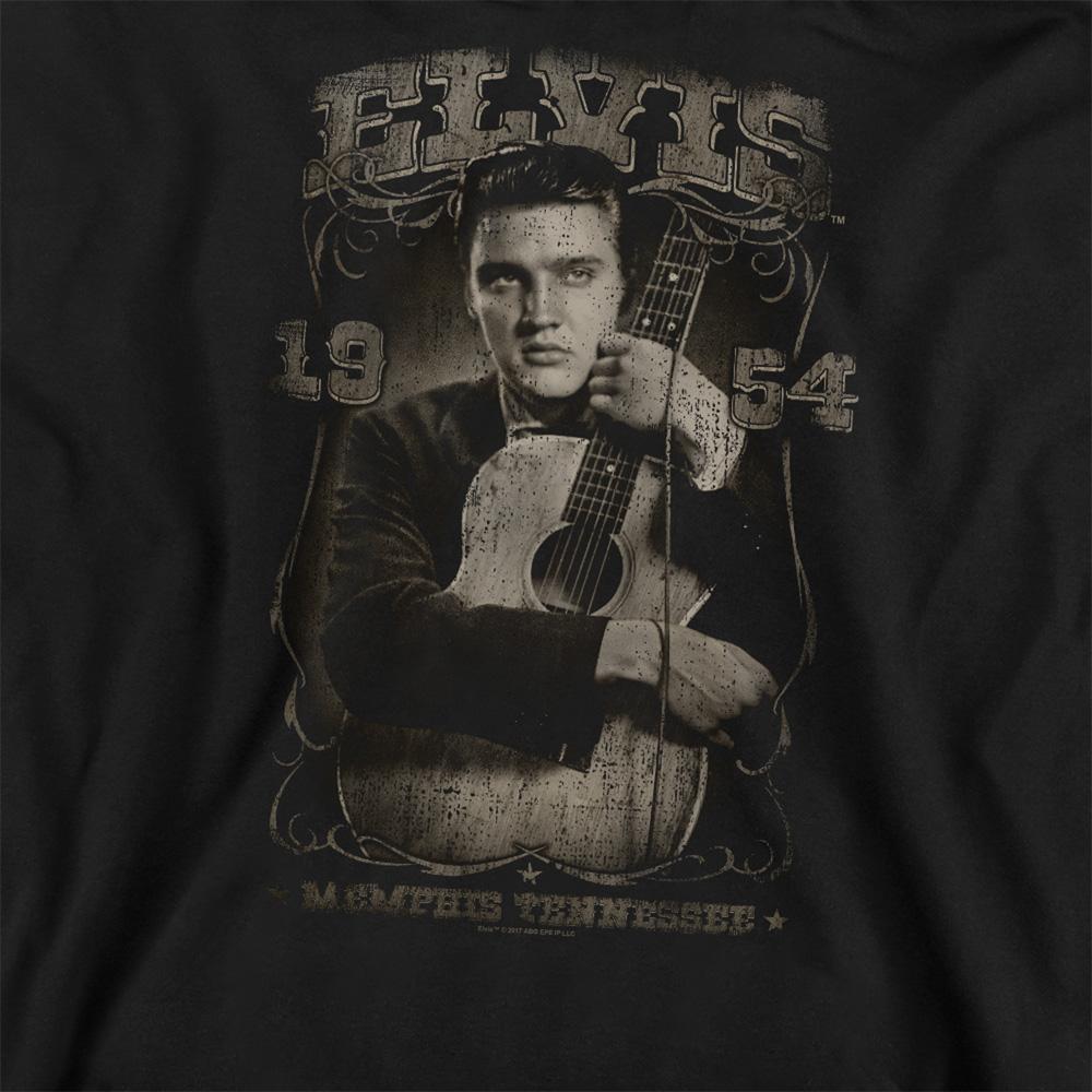 Black - Pack Shot - Elvis Presley Unisex Adult 1954 Sweatshirt