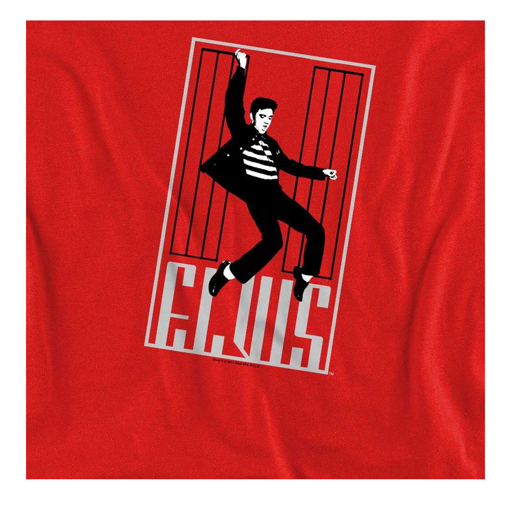 Red - Side - Elvis Presley Unisex Adult One Jailhouse Sweatshirt