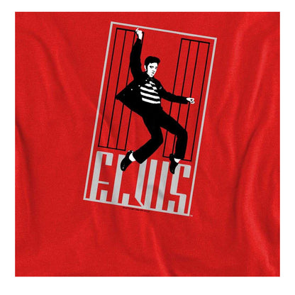 Red - Side - Elvis Presley Unisex Adult One Jailhouse Sweatshirt
