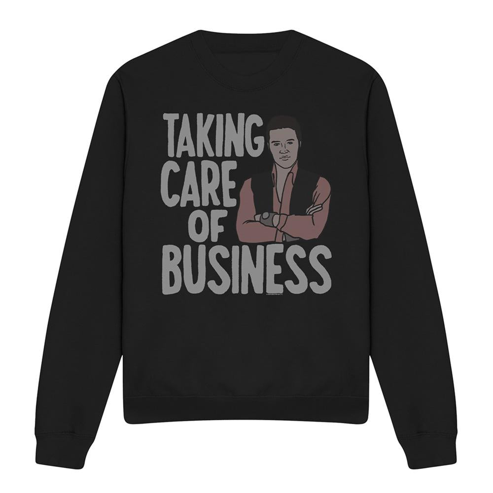 Black - Front - Elvis Presley Unisex Adult TCB Sweatshirt