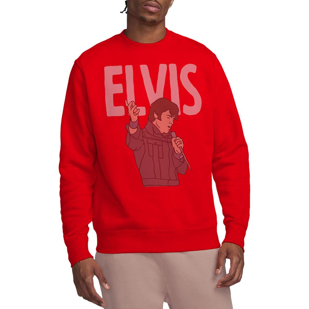 Red - Lifestyle - Elvis Presley Unisex Adult 68 Special Sweatshirt