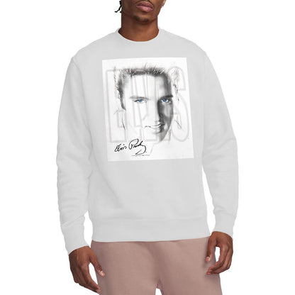 White - Lifestyle - Elvis Presley Unisex Adult Blue Eyes Sweatshirt