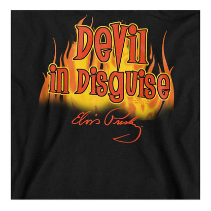 Black - Side - Elvis Presley Unisex Adult Devil In Disguise Sweatshirt