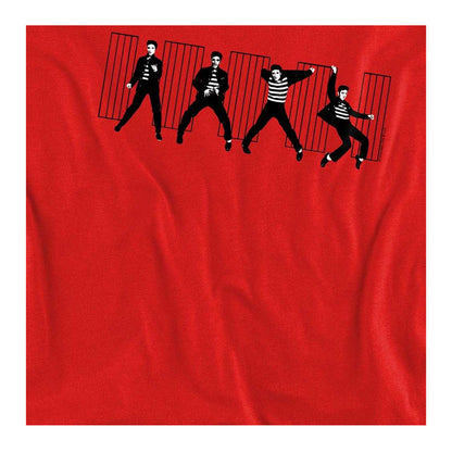 Red - Side - Elvis Presley Unisex Adult Jailhouse Rock Sweatshirt