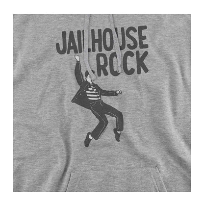 Athletic Heather - Side - Elvis Presley Unisex Adult Jailhouse Rock Hoodie