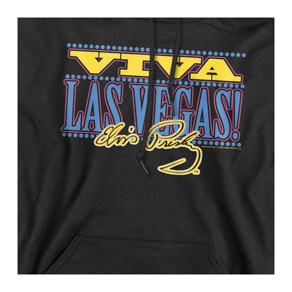 Black - Side - Elvis Presley Unisex Adult Viva Las Vegas Hoodie