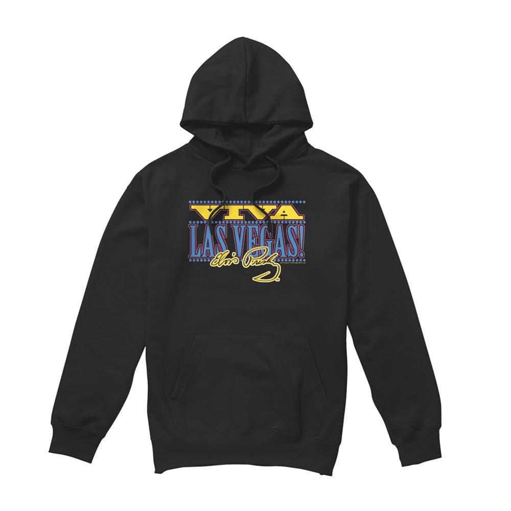 Black - Front - Elvis Presley Unisex Adult Viva Las Vegas Hoodie