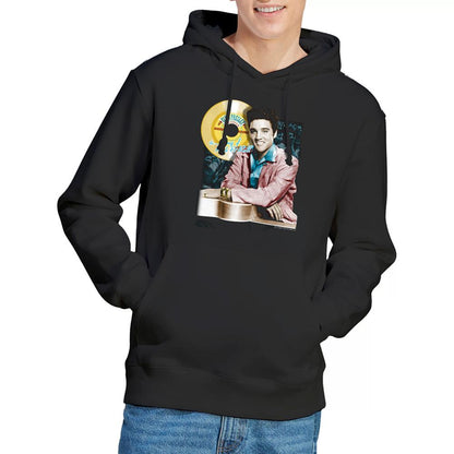 Black - Lifestyle - Elvis Presley Unisex Adult Gold Record Hoodie