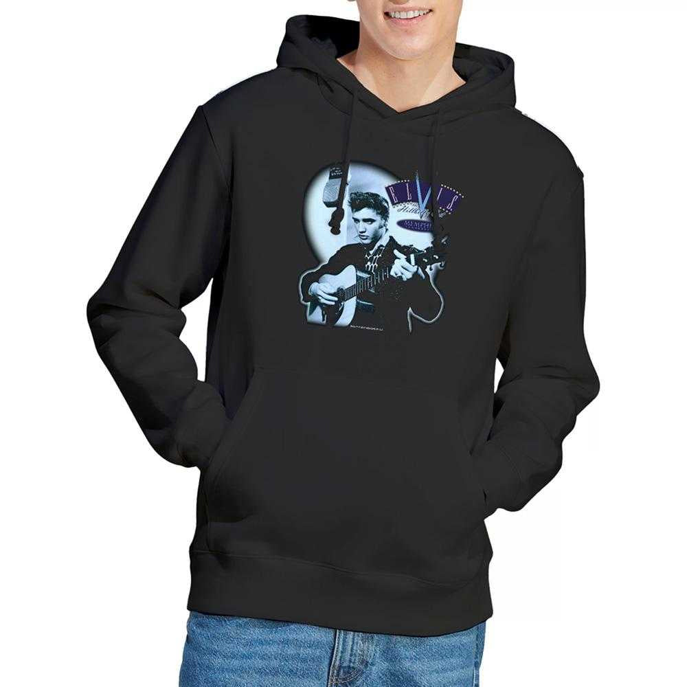 Black - Lifestyle - Elvis Presley Unisex Adult Hillbilly Cat Hoodie