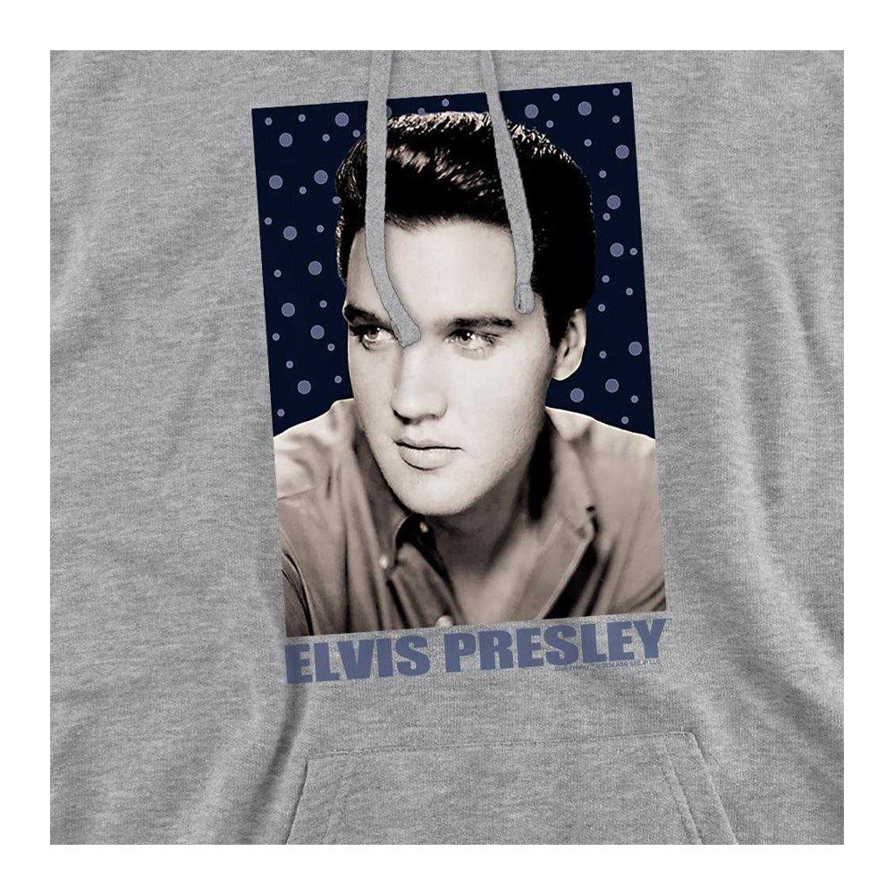 Athletic Heather - Side - Elvis Presley Unisex Adult Sparkle Hoodie