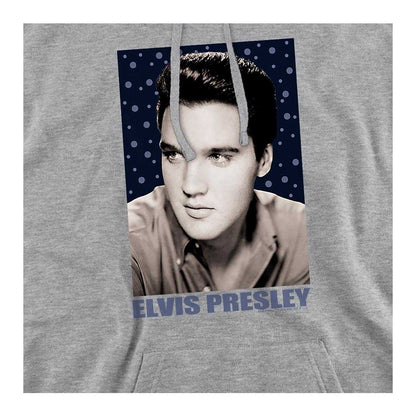 Athletic Heather - Side - Elvis Presley Unisex Adult Sparkle Hoodie