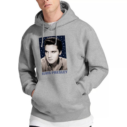 Athletic Heather - Lifestyle - Elvis Presley Unisex Adult Sparkle Hoodie