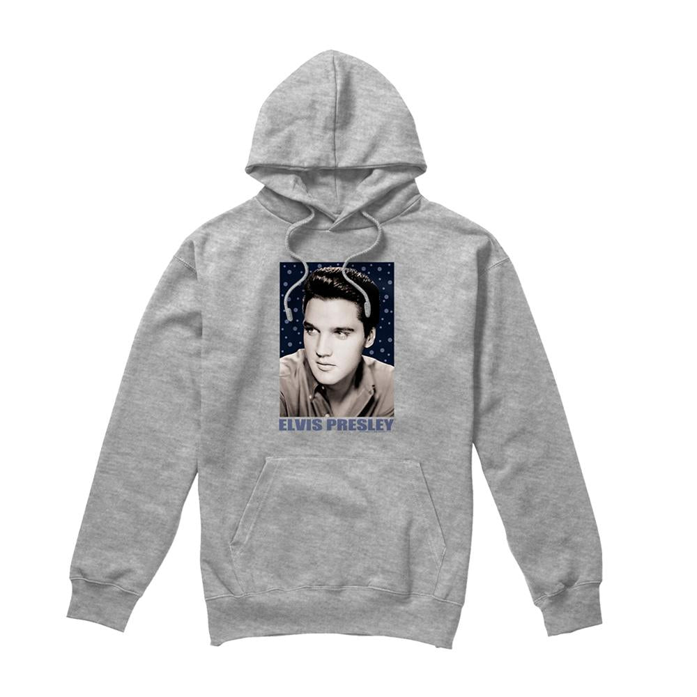 Athletic Heather - Front - Elvis Presley Unisex Adult Sparkle Hoodie