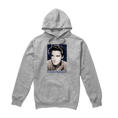 Athletic Heather - Front - Elvis Presley Unisex Adult Sparkle Hoodie