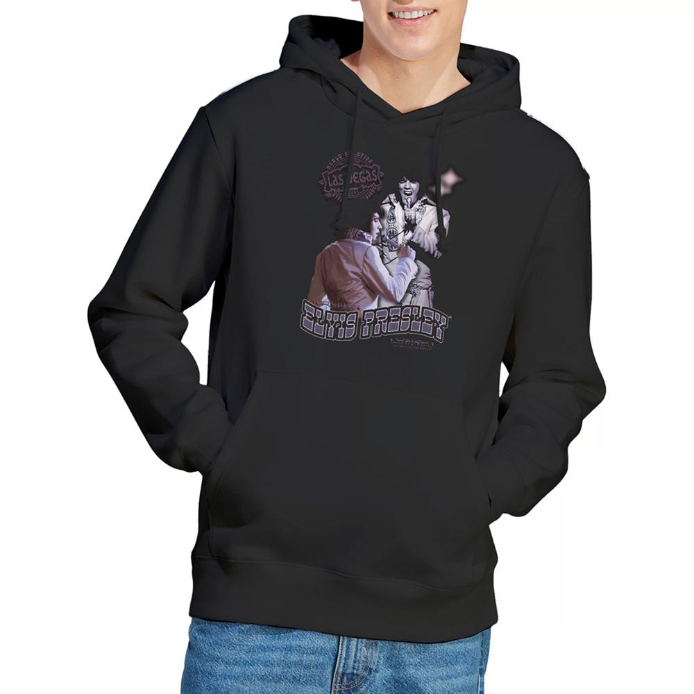 Black - Lifestyle - Elvis Presley Unisex Adult Violet Vegas Hoodie