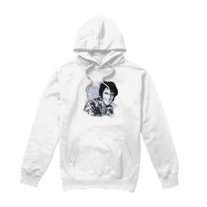 White - Front - Elvis Presley Unisex Adult Lonesome Tonight Hoodie