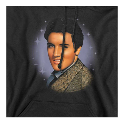 Black - Side - Elvis Presley Unisex Adult Starlite Hoodie