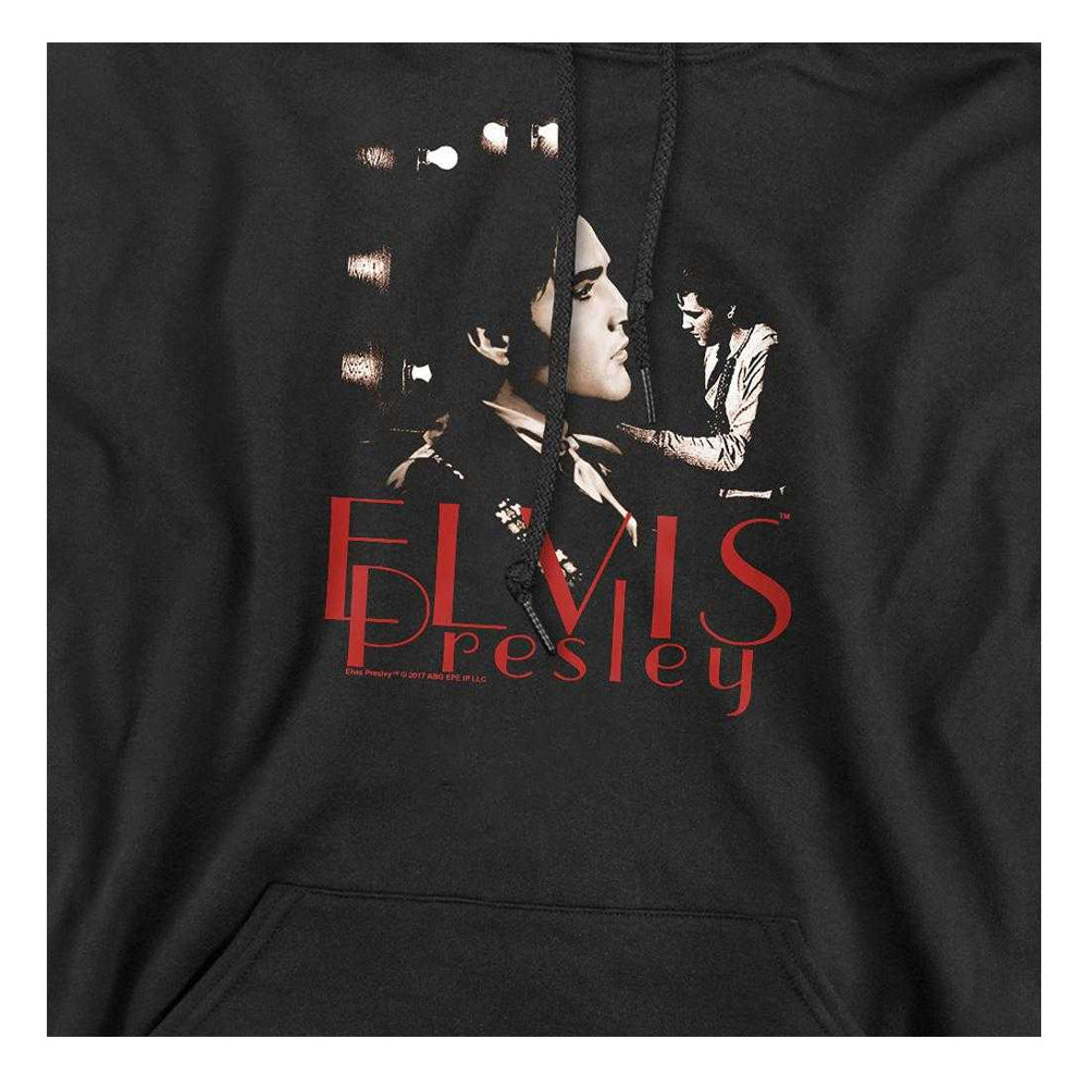 Black - Side - Elvis Presley Unisex Adult Memories Hoodie
