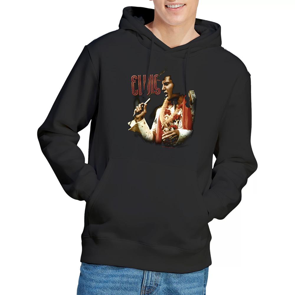 Black - Lifestyle - Elvis Presley Mens Soulful Hoodie