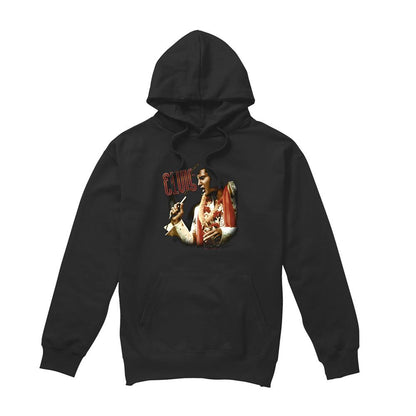 Black - Front - Elvis Presley Mens Soulful Hoodie