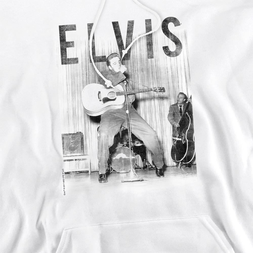 White - Side - Elvis Presley Unisex Adult With The Band Hoodie
