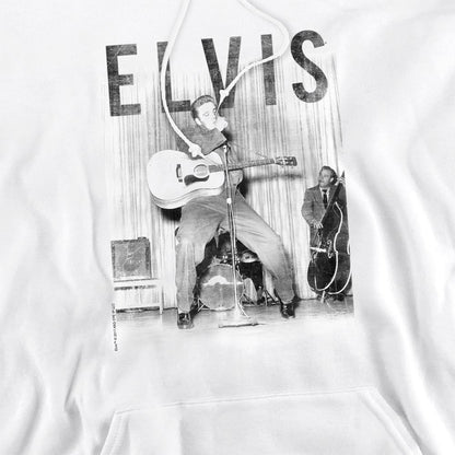 White - Side - Elvis Presley Unisex Adult With The Band Hoodie