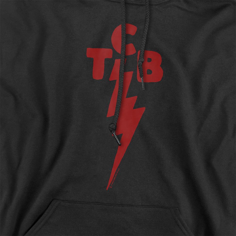 Black - Side - Elvis Presley Unisex Adult Tcb Symbol Hoodie