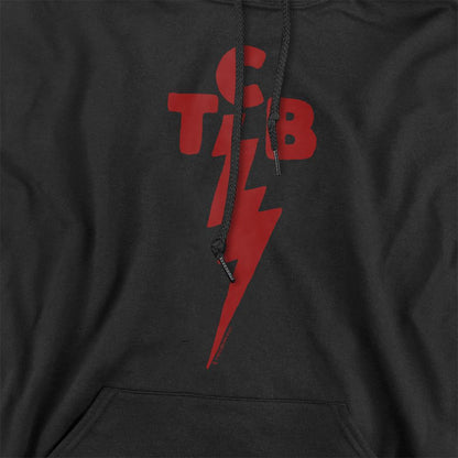 Black - Side - Elvis Presley Unisex Adult Tcb Symbol Hoodie