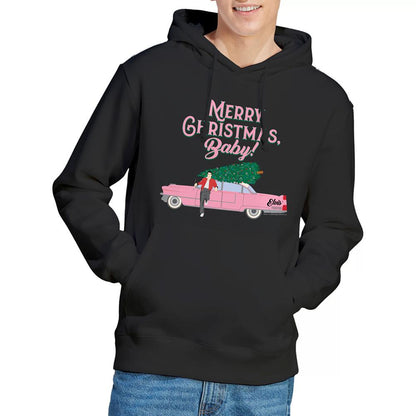 Black - Lifestyle - Elvis Presley Unisex Adult Merry Christmas Baby Hoodie