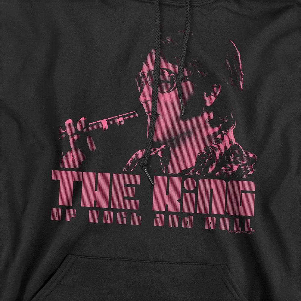 Black - Side - Elvis Presley Unisex Adult The King Hoodie