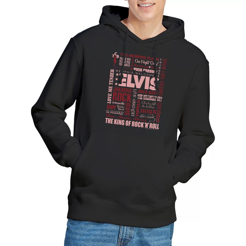 Black - Lifestyle - Elvis Presley Unisex Adult Whole Lotta Type Hoodie