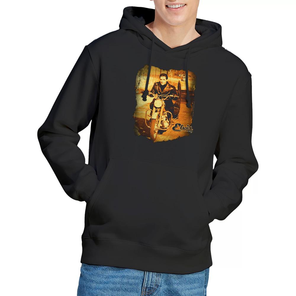Black - Lifestyle - Elvis Presley Unisex Adult Hit The Road Hoodie