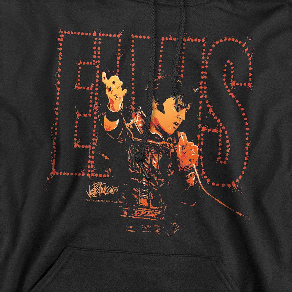 Black - Side - Elvis Presley Unisex Adult Take My Hand Hoodie
