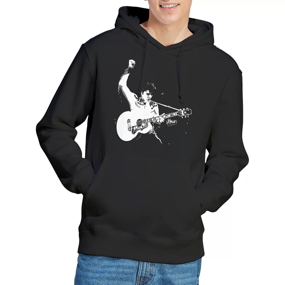Black - Lifestyle - Elvis Presley Unisex Adult Guitarman Hoodie