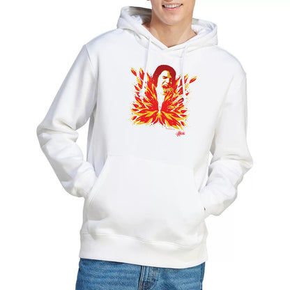 White - Back - Elvis Presley Unisex Adult His Latest Flame Hoodie
