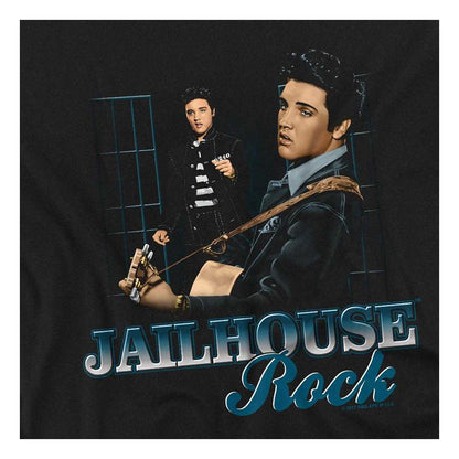 Black - Side - Elvis Presley Childrens-Kids Jailhouse Rock T-Shirt