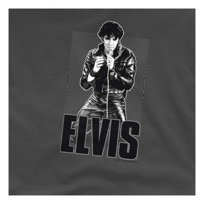 Charcoal - Side - Elvis Presley Childrens-Kids Leathered T-Shirt