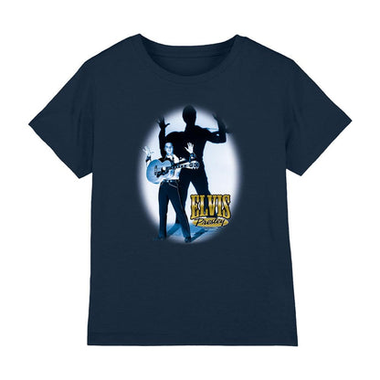 Navy - Back - Elvis Presley Childrens-Kids Hands Up T-Shirt
