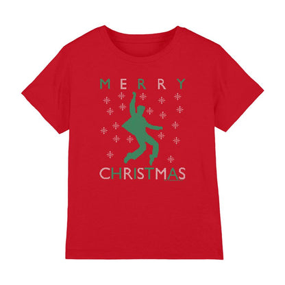 Red - Front - Elvis Presley Childrens-Kids Dancing Ugly Christmas T-Shirt