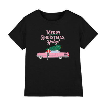 Black - Front - Elvis Presley Childrens-Kids Merry Christmas Baby T-Shirt