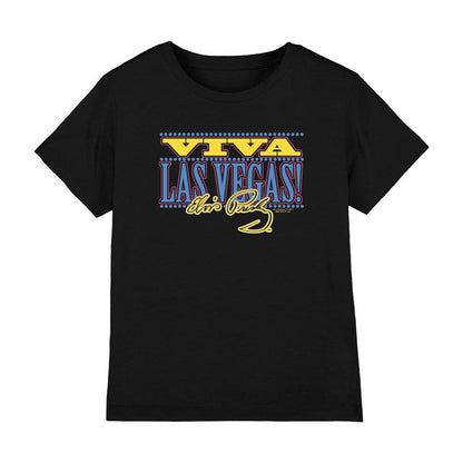 Black - Front - Elvis Presley Childrens-Kids Viva Las Vegas T-Shirt