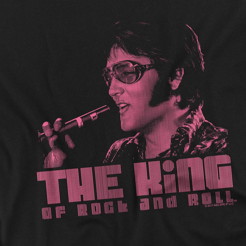 Black - Side - Elvis Presley Childrens-Kids The King T-Shirt