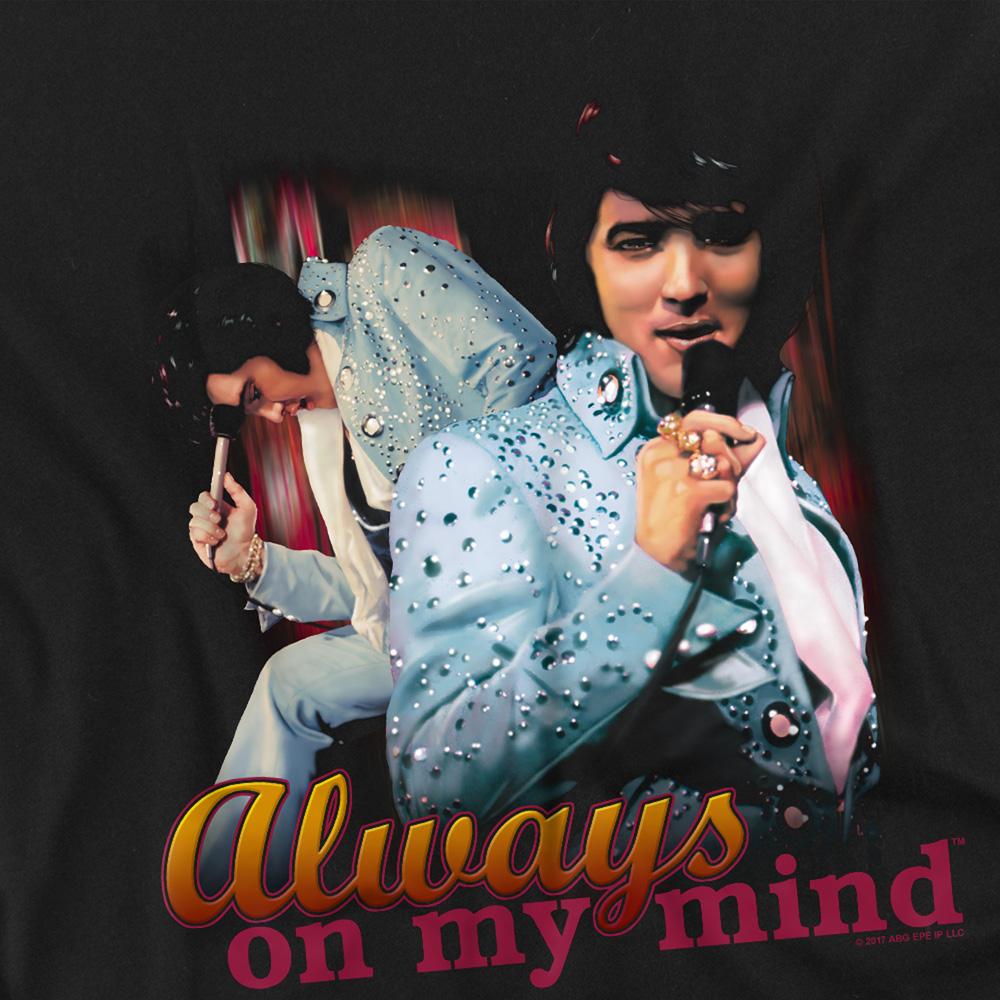 Black - Side - Elvis Presley Childrens-Kids Always On My Mind T-Shirt