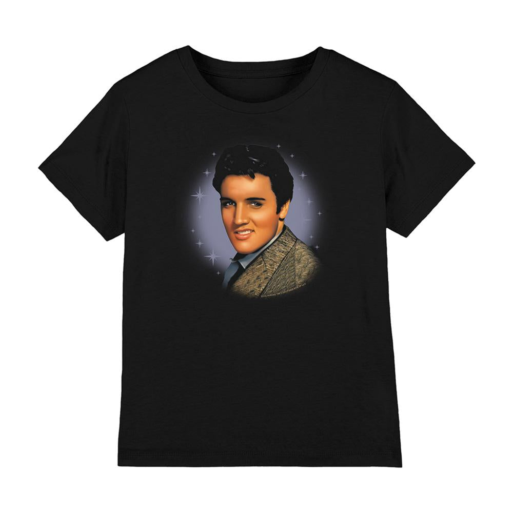 Black - Front - Elvis Presley Childrens-Kids Starlite T-Shirt