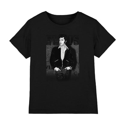 Black - Front - Elvis Presley Childrens-Kids Just Cool T-Shirt