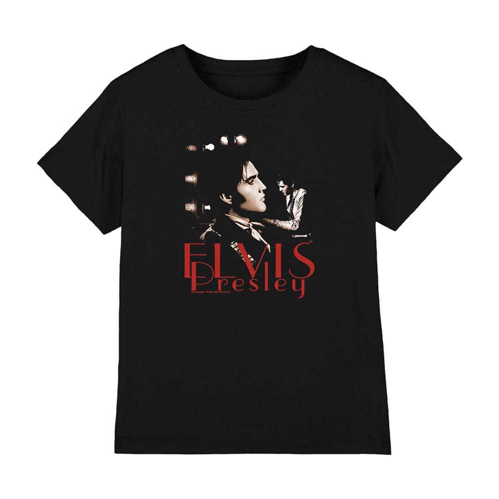 Black - Front - Elvis Presley Childrens-Kids Memories T-Shirt