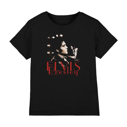 Black - Front - Elvis Presley Childrens-Kids Memories T-Shirt